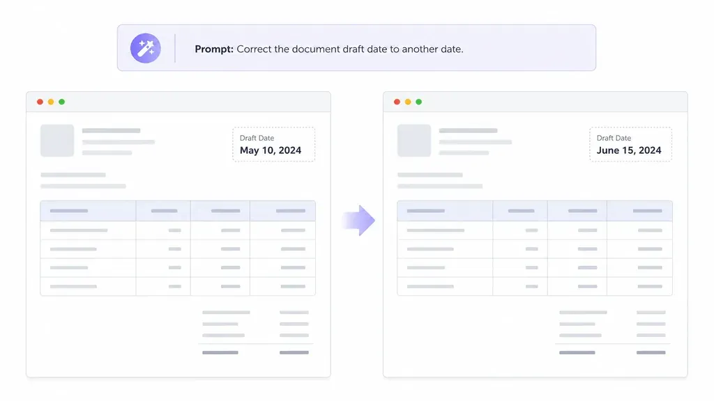 Document Date Correction