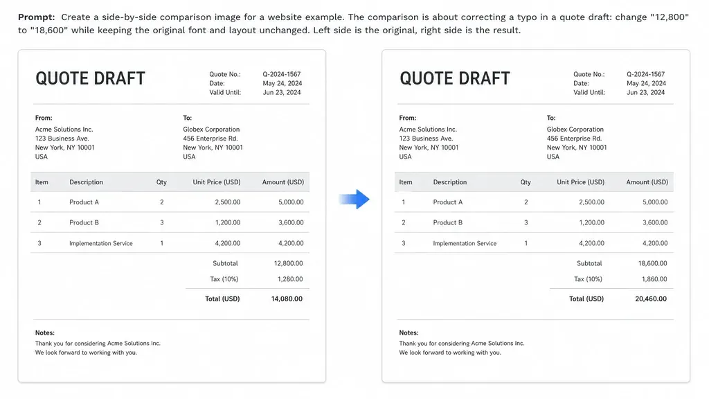 Document Text Correction