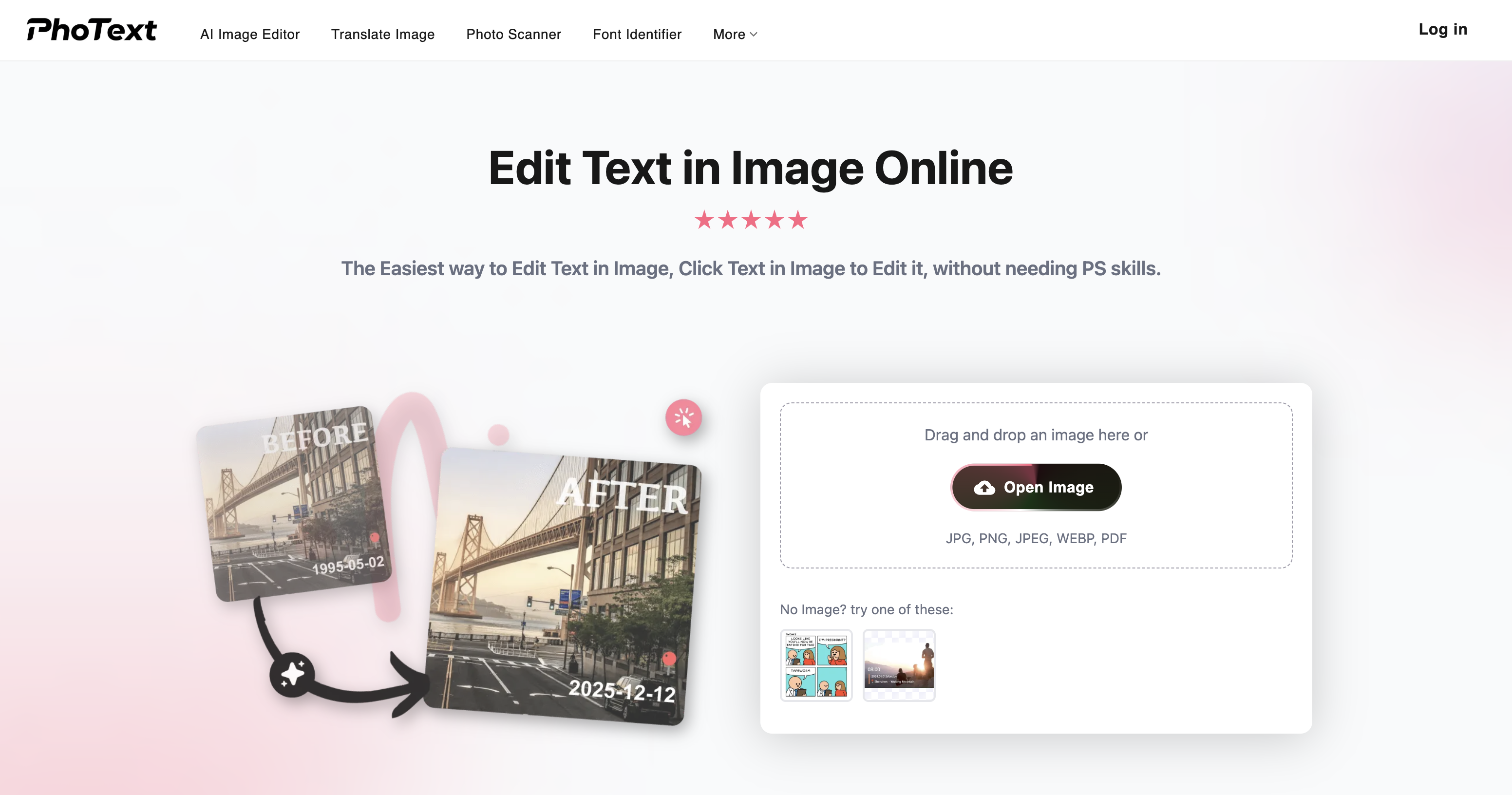 PhoText Homepage